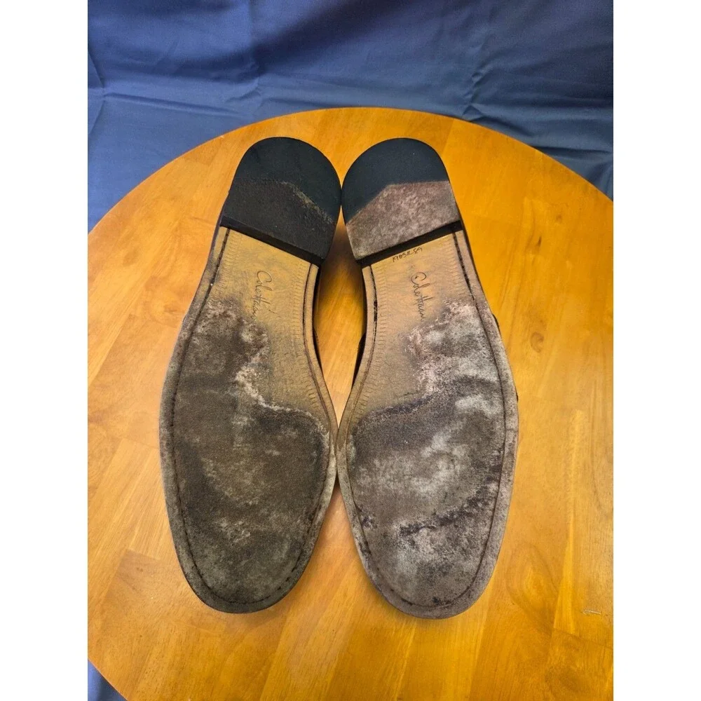 Cole Haan Men's Leather Tassel Loafers Size 14 M Dark Brown Dress Shoes
